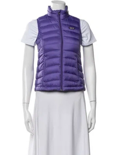 Pre-owned Patagonia Down Jacket In Purple