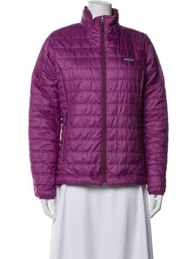 Pre-owned Patagonia Down Jacket In Purple
