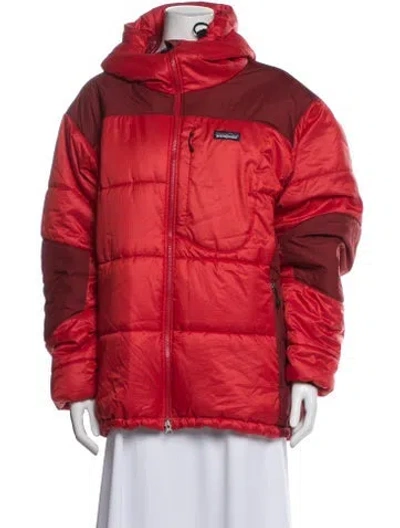 Pre-owned Patagonia Down Jacket In Red