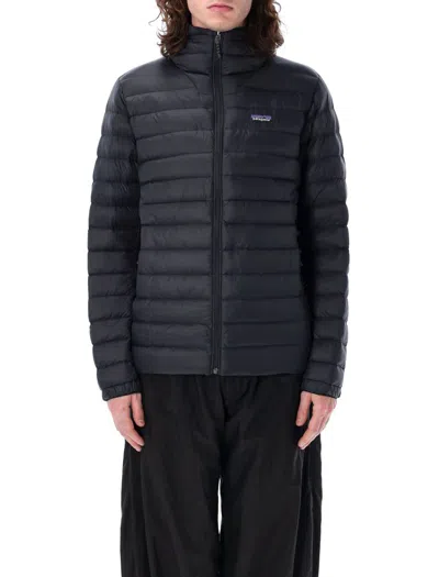 Patagonia Down Sweater Hoody In Black