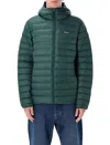 Patagonia Insulated Hoodie Featuring Adjustable Elements In Green