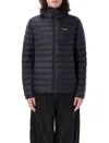 Patagonia Lightweight Hooded Quilted Jacket In Black