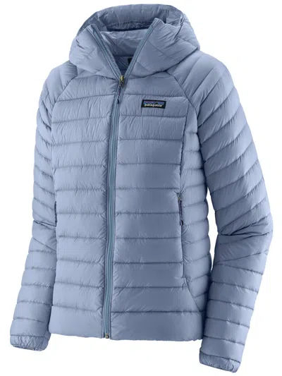 Patagonia Down Sweater Hoody In Blue