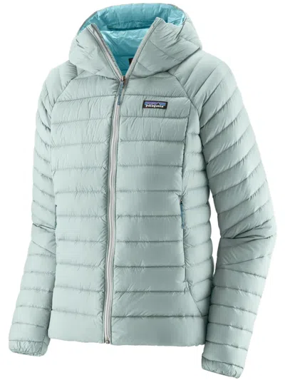 Patagonia Down Sweater Hoody In Blue