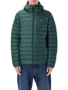 Patagonia Insulated Hoodie Featuring Adjustable Elements In Green
