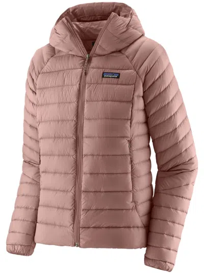 Patagonia Down Sweater Hoody In Pink