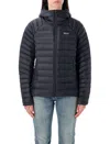 Patagonia Down Sweater Hoody Recycled Down Jacket In Black