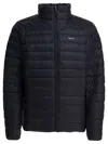 Patagonia Lightweight Hooded Quilted Jacket In Black