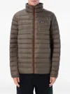 Patagonia Lightweight Down Sweater Outerwear Jacket In Brown