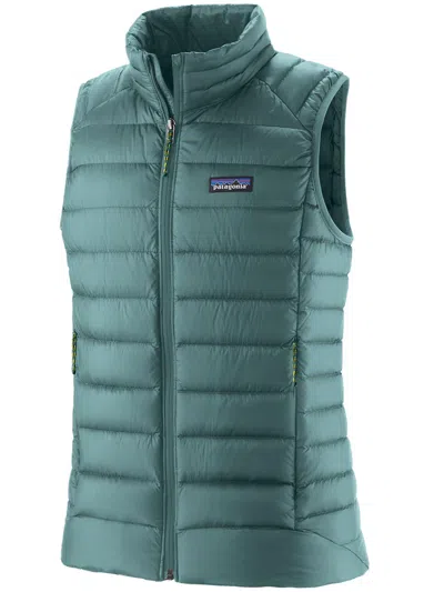 Patagonia Down Sweater Vest In Blue