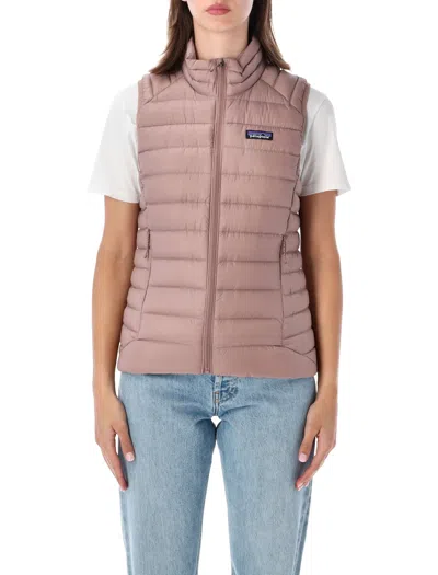 Patagonia Down Sweater Vest For Women - Lightweight Packable 800-fill Down In Beige