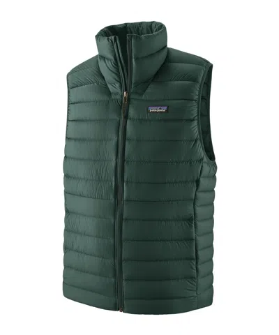 Patagonia Down Sweater Vest Quilted Down Vest In Black