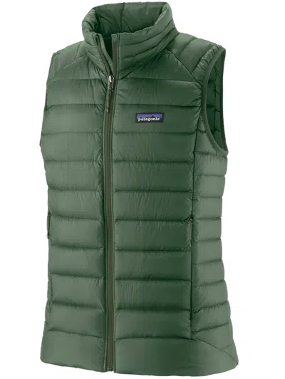 Patagonia Down Sweater Vest In Green