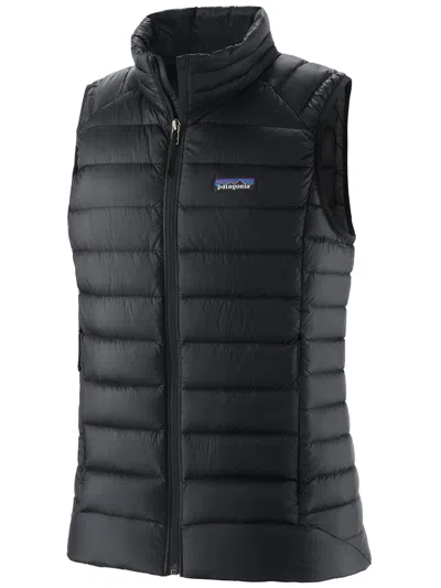 Patagonia Down Sweater Vest Quilted Down Vest In Black