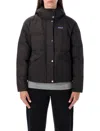 Patagonia Downdrift Recycled Down Jacket With Removable Hood In Black