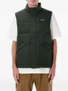 Patagonia Insulated Sleeveless High Collar Vest In Green