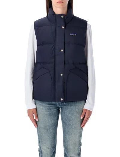 Patagonia Downdrift Recycled Down Vest In Blue