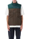 Patagonia Quilted Sleeveless High Collar Vest In Black