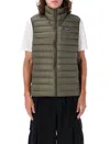 Patagonia Lightweight Quilted Sleeveless Vest In Middle Green