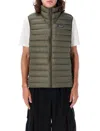Patagonia Lightweight Quilted Sleeveless Vest In Middle Green