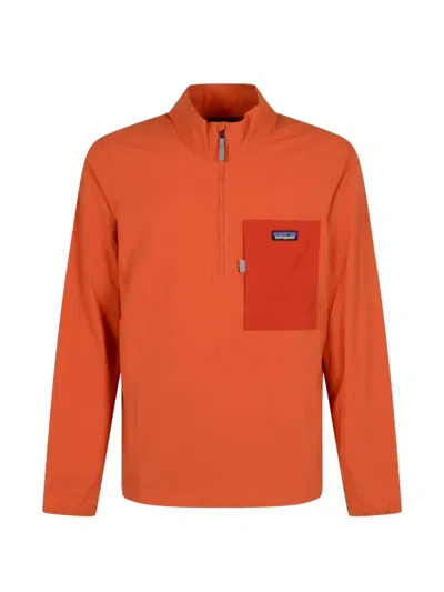 Patagonia Everyday Marsupial Half-zip Sweatshirt In Orange