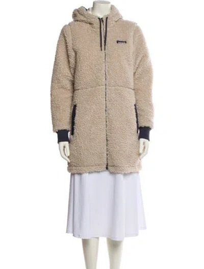 Pre-owned Patagonia Faux Fur Coat In Brown