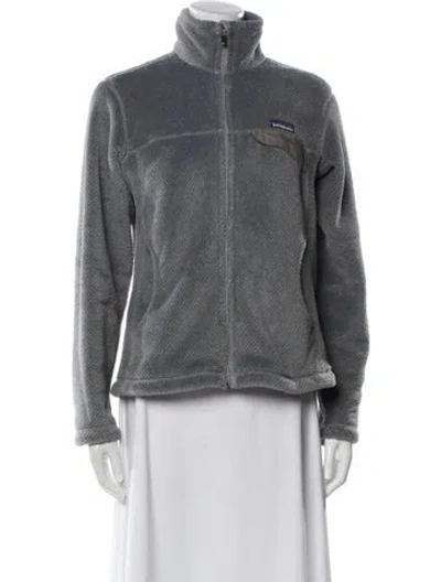 Pre-owned Patagonia Faux Fur Coat In Gray