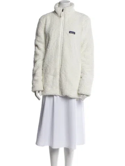 Pre-owned Patagonia Faux Fur Coat In Neutral