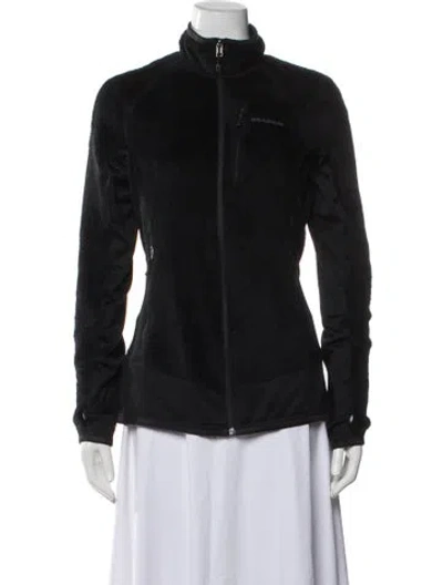 Pre-owned Patagonia Faux Fur Jacket In Black