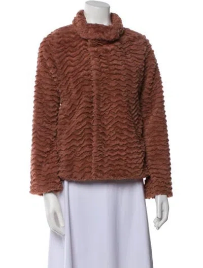 Pre-owned Patagonia Faux Fur Jacket In Brown