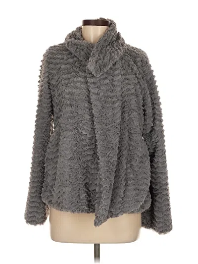 Pre-owned Patagonia Faux Fur Jacket In Gray