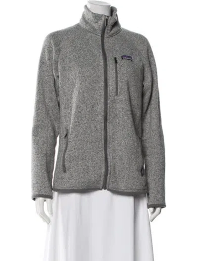 Pre-owned Patagonia Faux Fur Jacket In Gray