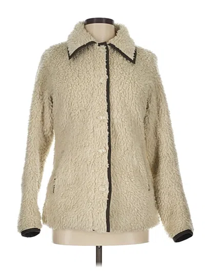 Pre-owned Patagonia Faux Fur Jacket In Ivory