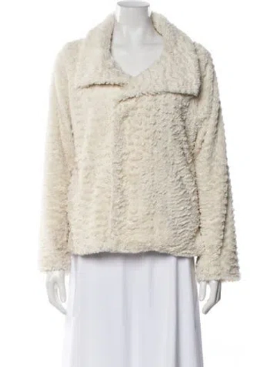 Pre-owned Patagonia Faux Fur Jacket In Neutral