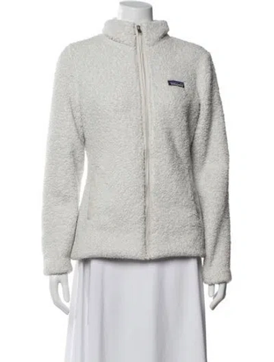 Pre-owned Patagonia Faux Fur Jacket In Neutrals