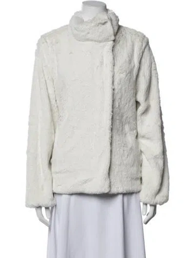 Pre-owned Patagonia Faux Fur Jacket In Neutrals