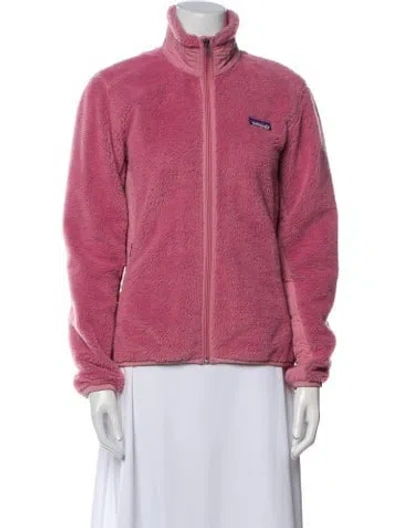 Pre-owned Patagonia Faux Fur Jacket In Pink