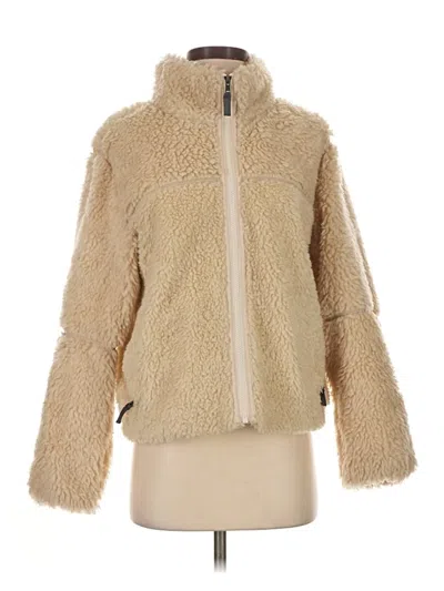 Pre-owned Patagonia Faux Fur Jacket In Tan