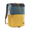 PATAGONIA FIELDSMITH ROLL-TOP PACK PATCHWORK: SURBOARD YELLOW W ABALONE BLUE 30L