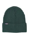 Patagonia Rolled Cuff Fisherman Knit Hat In Burgundy