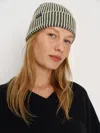 Patagonia Fisherman's Rolled Beanie Contrast Stripe: Black In Brown
