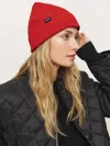 Patagonia Fisherman's Rolled Beanie Madder Red In Red