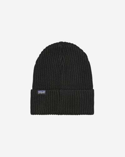 Patagonia Fisherman S Rolled Beanie In Black