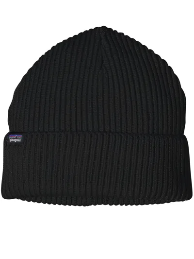 Patagonia Fishermans Rolled Beanie In Black