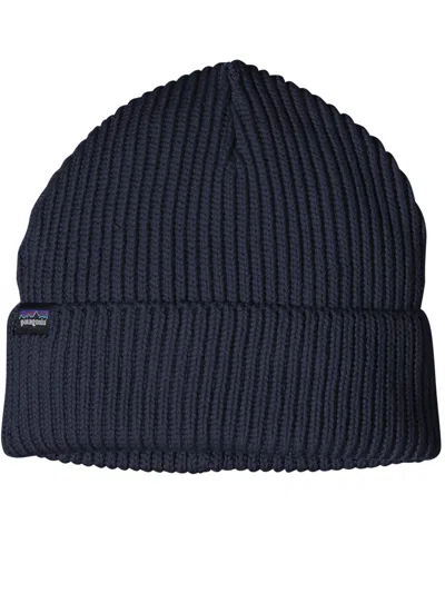 Patagonia Fishermans Rolled Beanie In Blue