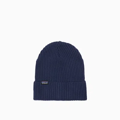 Patagonia Fishermans Rolled Beanie Hat In Blue