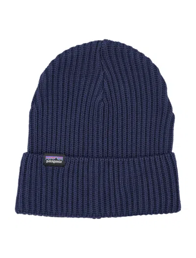 Patagonia Fishermans Rolled Beanie In Navy