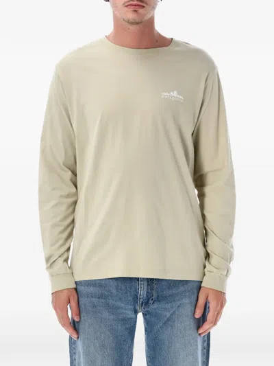Patagonia Fitz Roy Foothills Logo-print Long-sleeve T-shirt In Transparent