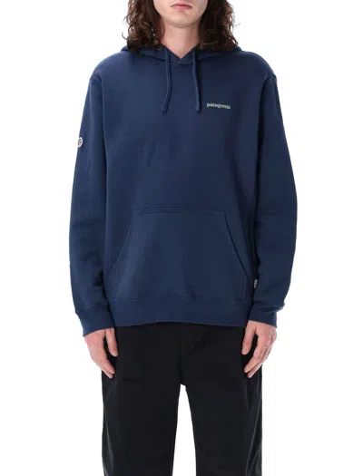 Patagonia Fitz Roy Icon Hoodie In Lagoon Blue