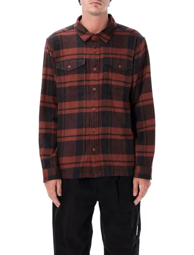 Patagonia Fjord Check-pattern Flannel Shirt In Red